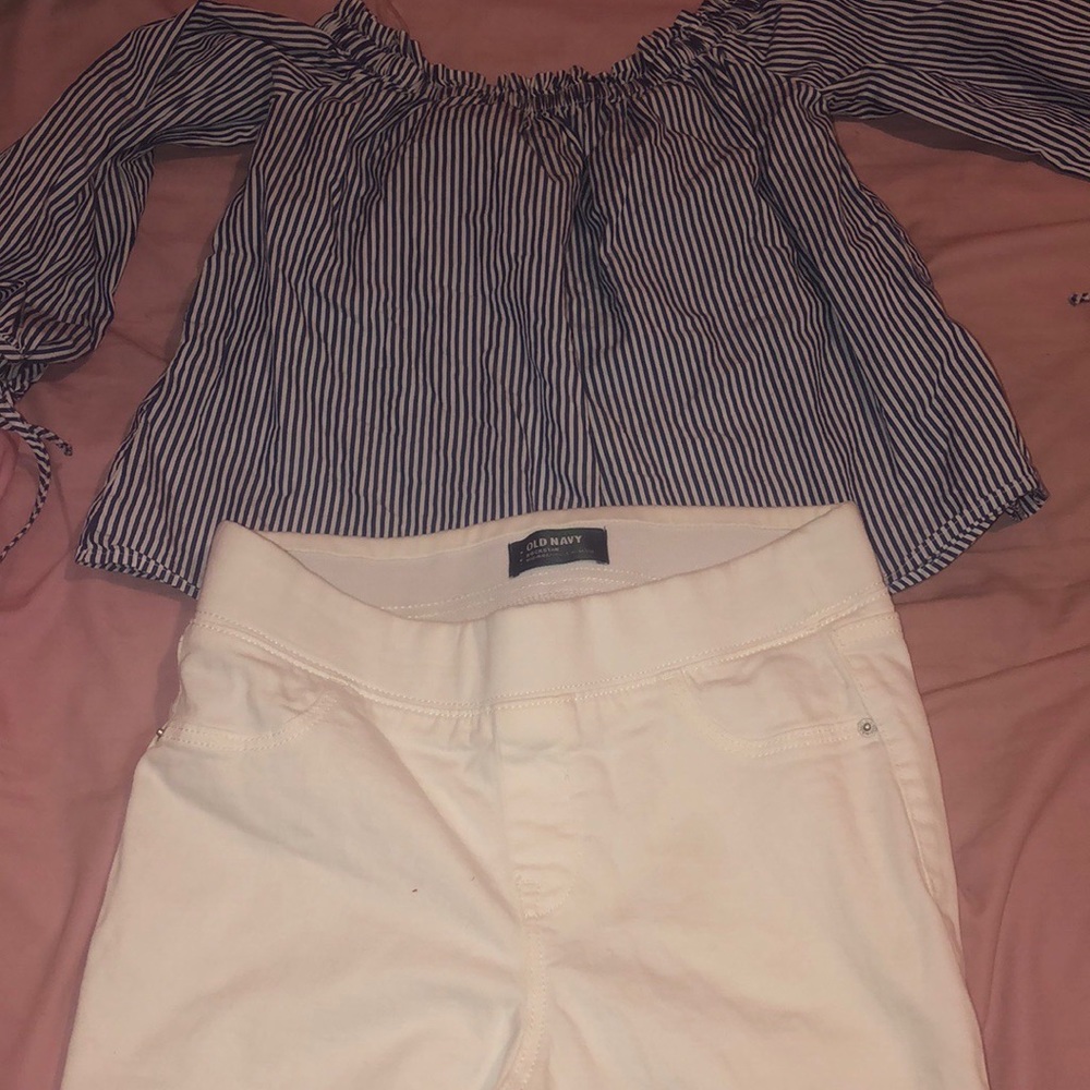 white jeans mid rise rockstar
